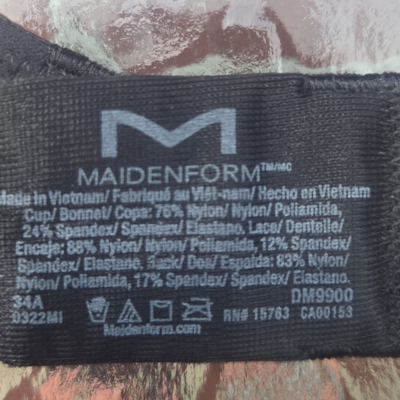 Maidenform- Demi-cup Push up Bra- Size 34A- DM9900- New With Tags - Picture 4 of 10